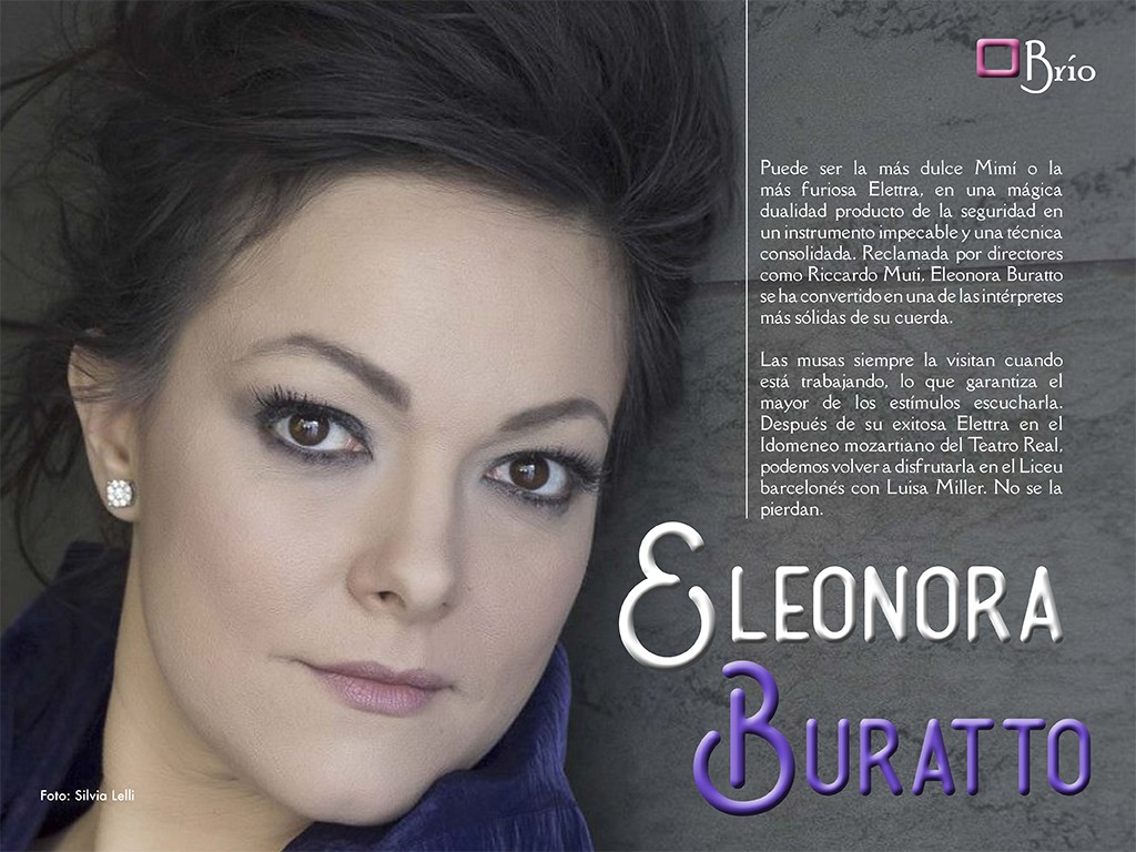 Eleonora Buratto speaks for Brío Classic